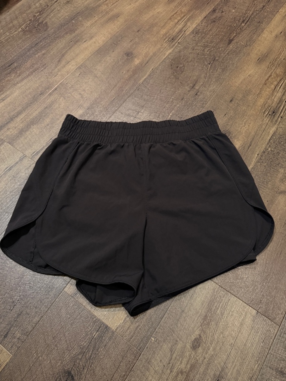 Avia Black Athletic Shorts with Elastic Waist and Compression shorts